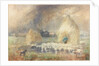 The Storm, Shepherd Sheltering by a Haystack by Captain William Brock