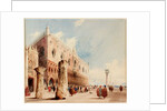 Scene in Venice, Ducal Palace by Richard Parkes (after) Bonington