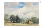 Haymaking in Herefordshire by Robert W. Little