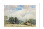 Haymaking in Herefordshire by Robert W. Little