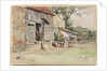 Feeding the Hens, 1909 by John Edgar Mitchell