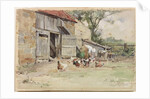 Feeding the Hens, 1909 by John Edgar Mitchell