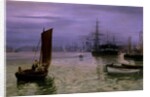 The Last Boat In by Charles Napier Hemy