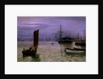 The Last Boat In by Charles Napier Hemy