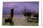 The Last Boat In by Charles Napier Hemy