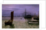 The Last Boat In by Charles Napier Hemy