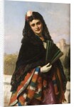 Spanish Lady with a Fan by John-Bagnold Burgess