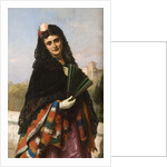 Spanish Lady with a Fan by John-Bagnold Burgess