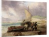 Coast Scene with Fishing Boats by George Balmer
