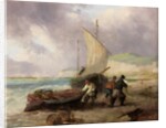 Coast Scene with Fishing Boats by George Balmer