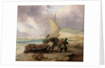 Coast Scene with Fishing Boats by George Balmer