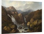 A Scottish Waterfall by Edward Train