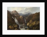 A Scottish Waterfall by Edward Train