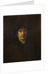 Copy of a Self Portrait, 19th century by Harmensz Van Rijn Rembrandt