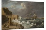 Harbour Scene, Malta by Anton Schranz