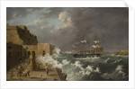 Harbour Scene, Malta by Anton Schranz