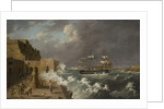 Harbour Scene, Malta by Anton Schranz