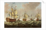 A Naval Engagement by Richard Paton