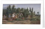 Hop Garden, 1858 by Thomas Webster