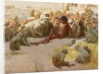 Mowgli made Leader of the Bandar-log, 1918 by John Charles Dollman