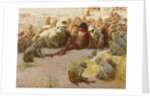 Mowgli made Leader of the Bandar-log, 1918 by John Charles Dollman