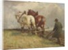 Ploughing, c.1900-19 by John Atkinson