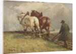 Ploughing, c.1900-19 by John Atkinson