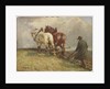 Ploughing, c.1900-19 by John Atkinson