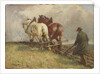 Ploughing, c.1900-19 by John Atkinson