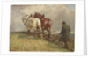Ploughing, c.1900-19 by John Atkinson
