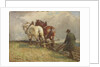 Ploughing, c.1900-19 by John Atkinson