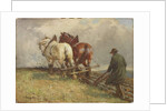 Ploughing, c.1900-19 by John Atkinson