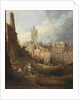 Excavations for the High Level Bridge, Newcastle upon Tyne, c.1846 by Thomas Miles Richardson