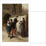 The Ballad Seller, the Black Gate, 1884 by Ralph Hedley