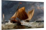 Fishing Craft off the Eddystone Lighthouse by Richard Beavis