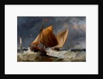Fishing Craft off the Eddystone Lighthouse by Richard Beavis