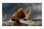 Fishing Craft off the Eddystone Lighthouse by Richard Beavis