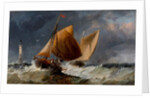 Fishing Craft off the Eddystone Lighthouse by Richard Beavis