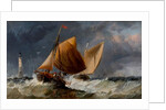 Fishing Craft off the Eddystone Lighthouse by Richard Beavis