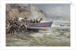 Launching the Cullerboats Lifeboat, 1902 by Robert Jobling