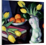 Yellow Tulips and Statuette by Samuel John Peploe
