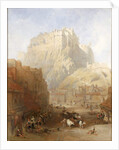 Edinburgh Castle from the Grassmarket, 1837 by David Roberts