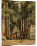 Avenue of Cryptomeria Leading to the Temple of Fiaharajinshu, Nikko, Japan, 1890 by John Jnr. Varley