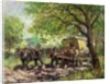 Two Horses and a Caravan by John Falconar Slater