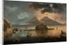 Naples at Night with Vesuvius Erupting by Pietro Antoniani