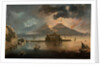 Naples at Night with Vesuvius Erupting by Pietro Antoniani