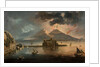 Naples at Night with Vesuvius Erupting by Pietro Antoniani