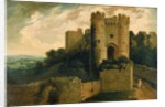 View of the Entrance of Carisbrooke Castle, Isle of Wight, 1815 by John Martin
