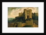 View of the Entrance of Carisbrooke Castle, Isle of Wight, 1815 by John Martin