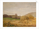 Landscape with Haystacks by Benjamin Haughton